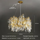 Axyaa Crystal Chandelier: Post-Modern Minimalist Living Room & Restaurant Light
