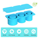 Axyaa Silicone Ice Cube Mold with Lid, Non-Stick and Easy Demoulding for Soft Ice Cubes