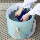 Axyaa Cylindrical Laundry Basket: Portable, Waterproof, Foldable, Thickened Design