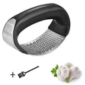 Axyaa 2-in-1 Garlic Press & Slicer Kitchen Gadget
