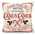 Axyaa Christmas Pillowcase Zipper Closing Sofa Cushion Cover Home Decoration Gift