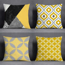 Axyaa Geometric Pattern Pillow Covers for Sofa, Bedroom, Car