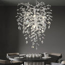 Axyaa Modern Luxury Crystal Chandelier for Living Room Staircase Foyer High Stairway