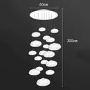 Axyaa Contemporary LED Ceiling Chandelier for Modern Bedroom and Dining Room