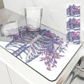 Axyaa Halloween Diatom Mud Kitchen Drain Pads Set for Tableware & Coffee Machine