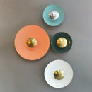 Axyaa Modern LED Wall Light Circular Iron Decoration Creative Headboard