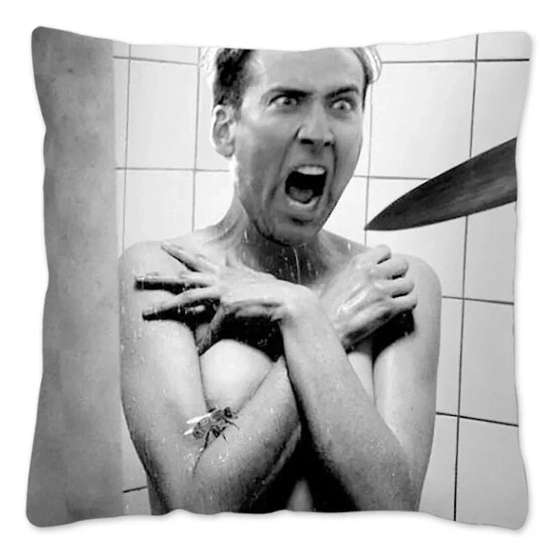 Nicolas Cage Sofa Pillow Cover by Axyaa - Home Decor Actor Cushion Case