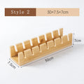 Axyaa Bamboo Baseball Cap Display Rack: Bedroom & Living Room Storage Solution