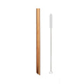 Axyaa Stainless Steel Wide Metal Straw Set Bubble Tea Milkshake Straw Brush