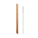 Axyaa Stainless Steel Wide Metal Straw Set Bubble Tea Milkshake Straw Brush