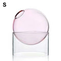 Axyaa Vintage Glass Vase for Tabletop Plants and Flower Arrangements