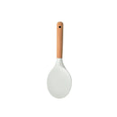 Axyaa Vertical Wooden Handle Silicone Kitchen Utensils Set - Non Stick Cooking Shovels Spoons