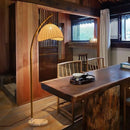 Axyaa Bamboo Led Floor Lamp with Nordic Minimalist Design