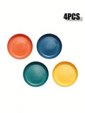 Axyaa Plastic Dinner & Dessert Plates, Reusable, Microwave & Dishwasher Safe