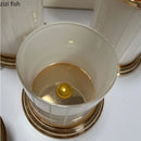 Axya Metal Cover Acrylic Storage Jar Candy Jars Food Organizer Desktop Container