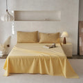 Axyaa Jacquard Washed Single Piece Bed Sheet - Solid Colors