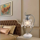 Axyaa Iron Art Desk Lamp LED Dimmable Nordic Modern Luxury Crystal Table Light