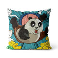 Axyaa Panda Print Cushion Cover - Super Soft Chinese Style Pillowcase - Home Decor Pillow