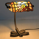 Axyaa Dragonfly Tiffany Glass Table Lamp - Baroque Style Bedroom Lighting