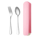 Axyaa Stainless Steel Tableware Set - Spoon, Knife, Fork - Simple and Portable for Home or Dorm