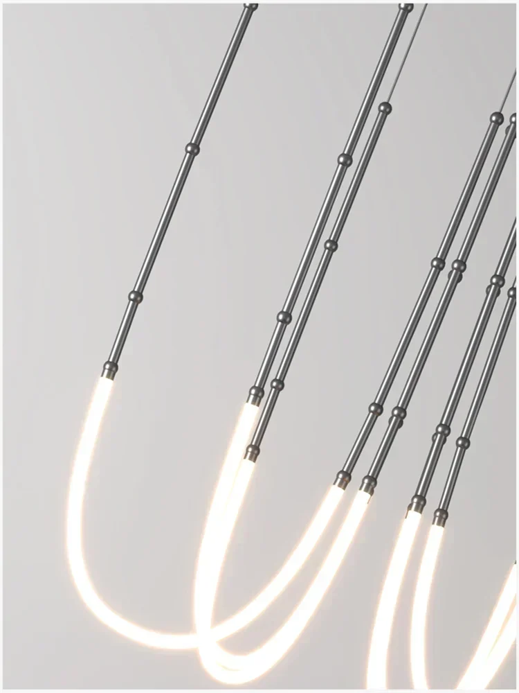Axyaa Nordic Modern Art Line LED Pendant Light for Home Art Decor