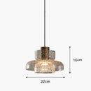 Axyaa Cracked Glass Pendant Light for Modern Indoor Decor