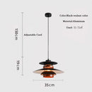 Axyaa UFO Gradient Pendant Light Fixture Mid Century Modern Chandelier