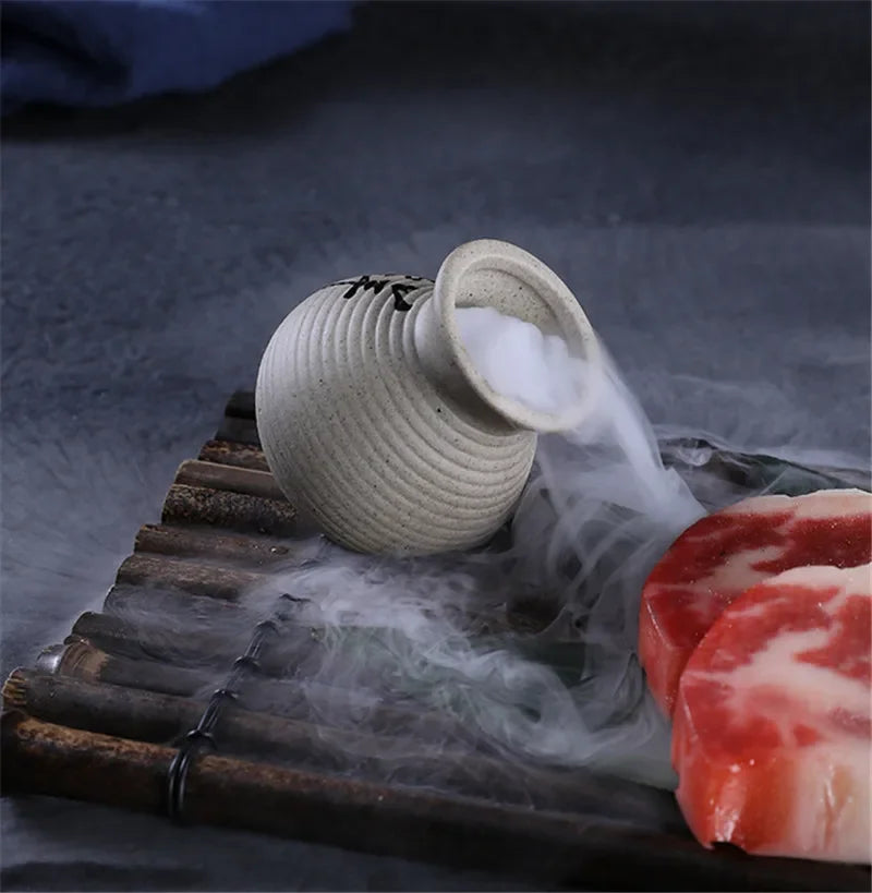 Axya Sashimi Plate Ceramic Bottle Dry Ice Toothpick Holder Kitchen Tableware