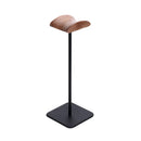 Axyaa Walnut Metal Headphone Stand - Solid Wood Mount, Universal Display Stand
