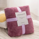 Axyaa Solid Yellow Flannel Throw Blanket 300GSM Soft Warm Plaid Square Bed Thickness