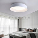 Axyaa Modern Wood Grain Ceiling Light for Bedroom & Living Room