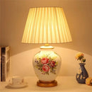 Axyaa Contemporary Ceramic Table Lamp for Living Room Bedroom, Hotel Decor