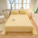Axyaa Solid Color Lattice Yarn-Dyed Sheets - Soft and Skin-Friendly