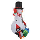 Axyaa Christmas Snowman Inflatable with LED Lights - Outdoor Xmas Decor for Yard & Garden
