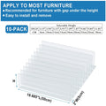 Axyaa Under Couch Pet Blocker - Adjustable Clear Furniture Gap Stopper