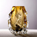 Axyaa Amber Gradient Glass Vase Hydroponics Desk Decoration Modern Home Decor
