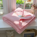 Axyaa Summer Cool Quilt - Washed Cotton Embroidered Soybean Quilt