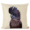 Axyaa Cute Animal Parrot & Deer Linen Pillowcase for Bedroom & Living Room