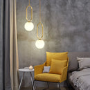 Axyaa Nordic Glass Ball Pendant Light