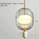 Axyaa Modern Minimalist Glass Chandelier for Nordic Bedroom and Clothing Store