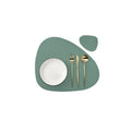 Axyaa Gift Placemats & Coasters Set: Round & Oval Modern Kitchen Dining Table Mats