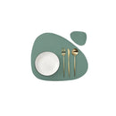 Axyaa Gift Placemats & Coasters Set: Round & Oval Modern Kitchen Dining Table Mats