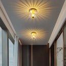 Axyaa Nordic Glass Wall Lamp - LED Lighting Effect for Bedroom and Living Room