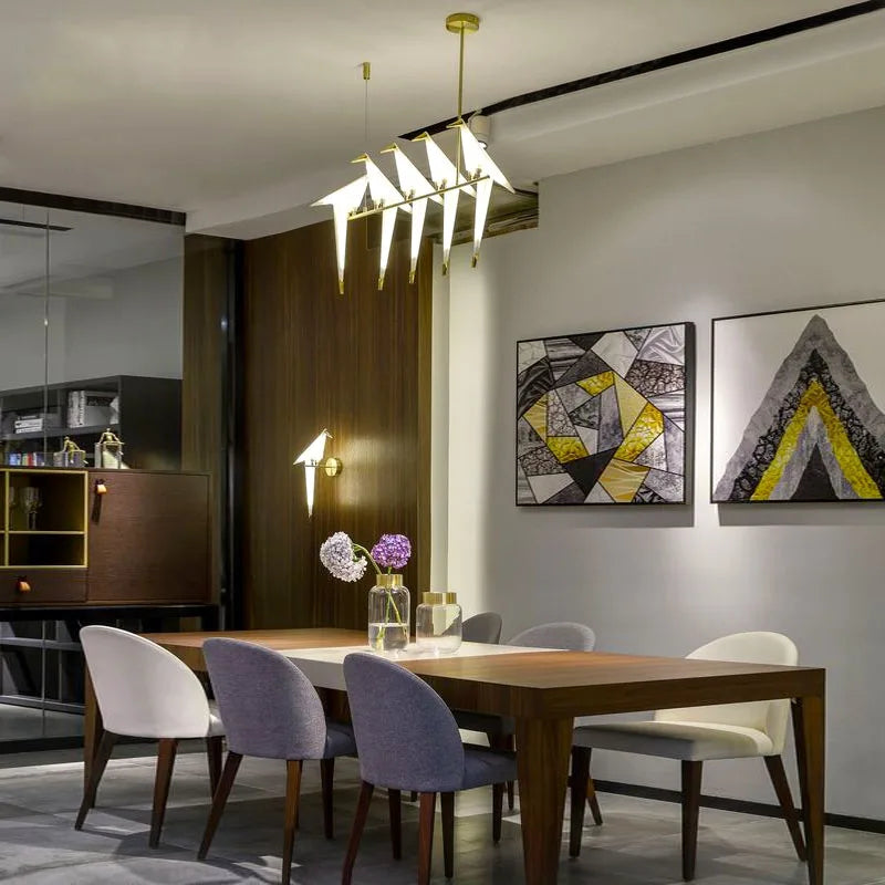 Axyaa Origami Bird Cage Pendant Light for Home Decor
