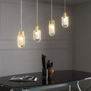 Axyaa Modern Crystal Stair Chandelier - Rotating Long Design for Luxe Penthouse