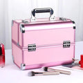 Axyaa Portable Aluminum Makeup Train Case Organizer