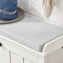 Axyaa Flip-Drawer Shoe Bench with Seat Cushion: Compact Entryway & Hallway Storage