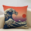 Axyaa Mount Fuji Retro Cushion Cover 45x45cm