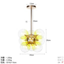 Axyaa Glass Bubble Chandelier Pendant Lamp for Living Room Dining Room Kitchen Island