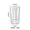Axyaa Glass Measuring Espresso Cup Set for Coffee Extraction Mug